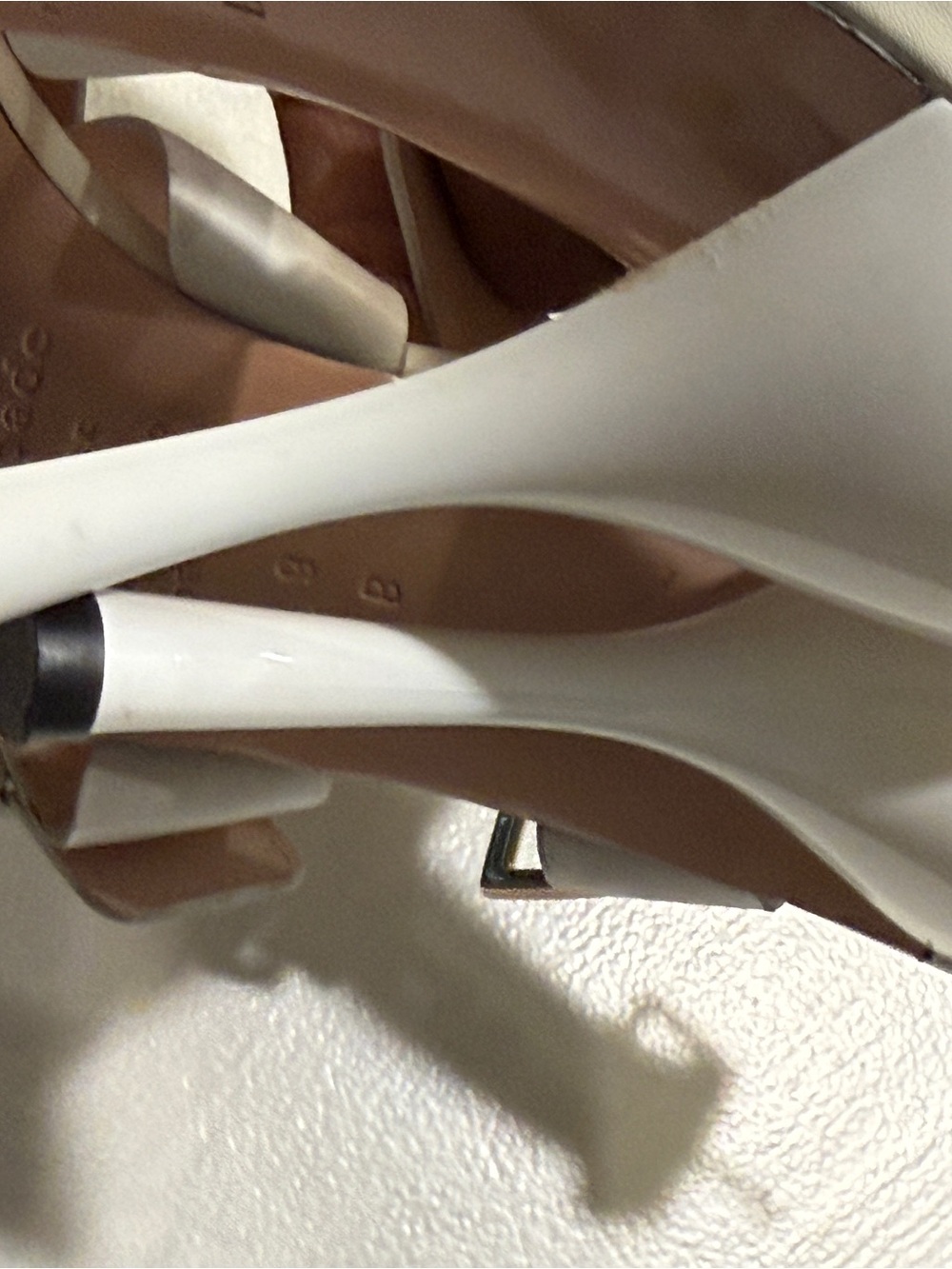 White Patent High Heel Sandals - Women
